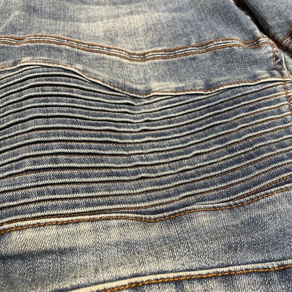 Ring of Fire Sustainable Denim Moto Slim Jeans, NWOT, Ladies Size 16 - Picture 2 of 5